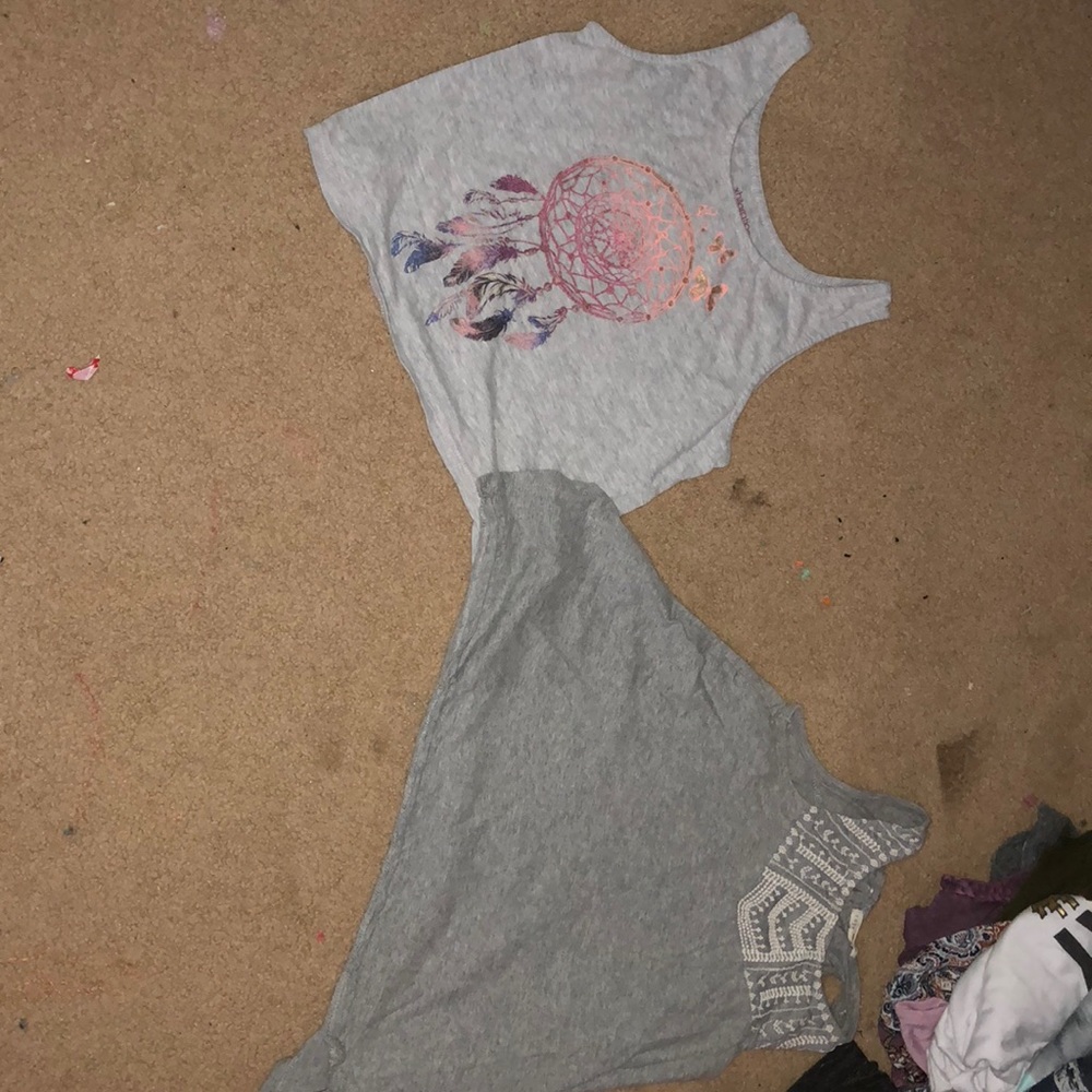 2 grey tanks
